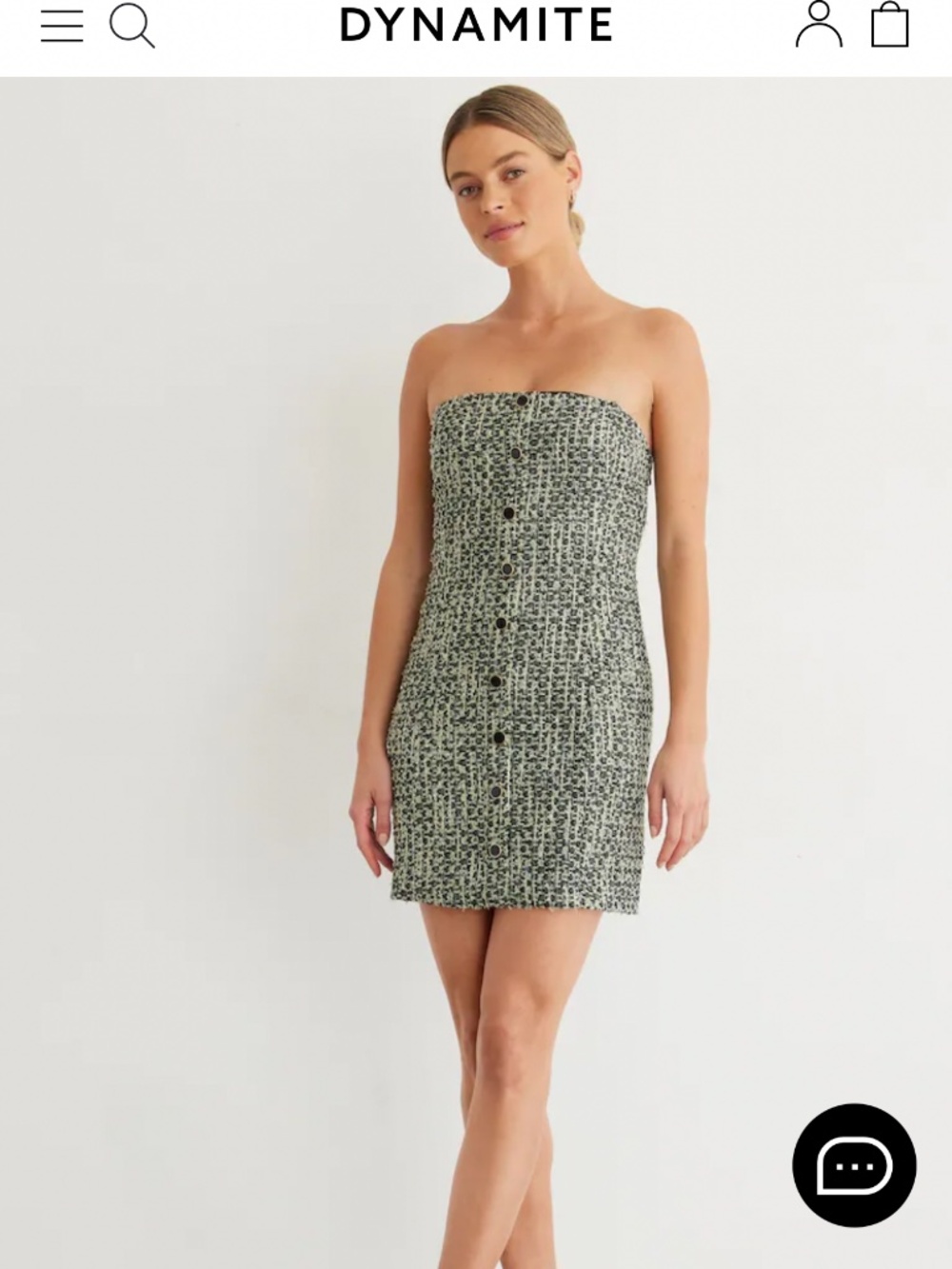 Dynamite Tweed Mini Dress. XL